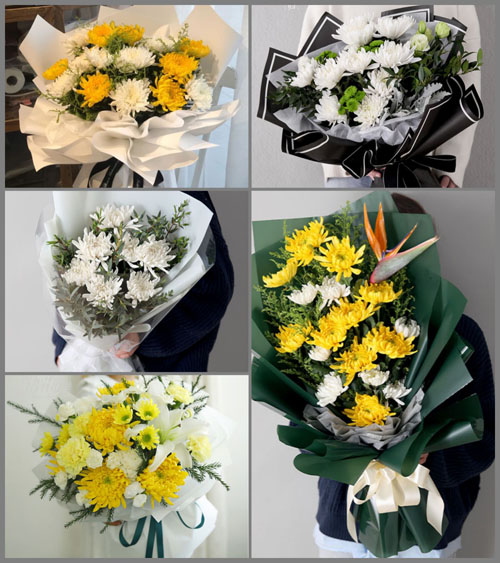 山西运城万荣县解店镇南张户村白事花束代送